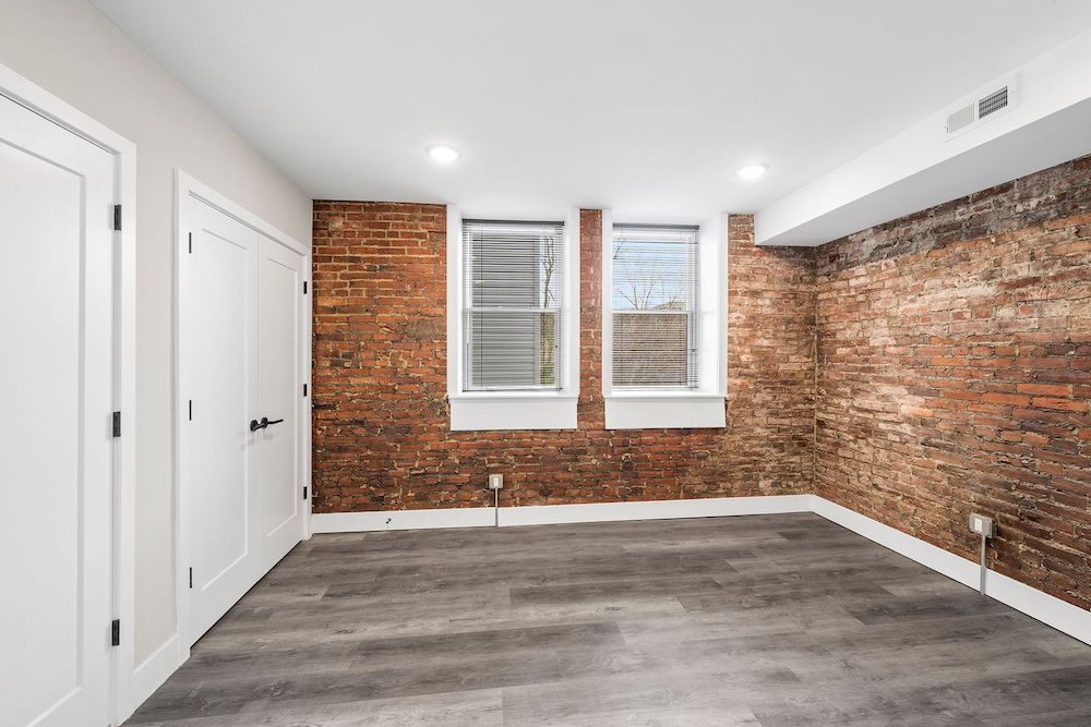 1732 n 22nd st - philadelphia - renovated church apartment for rent - exposed brick